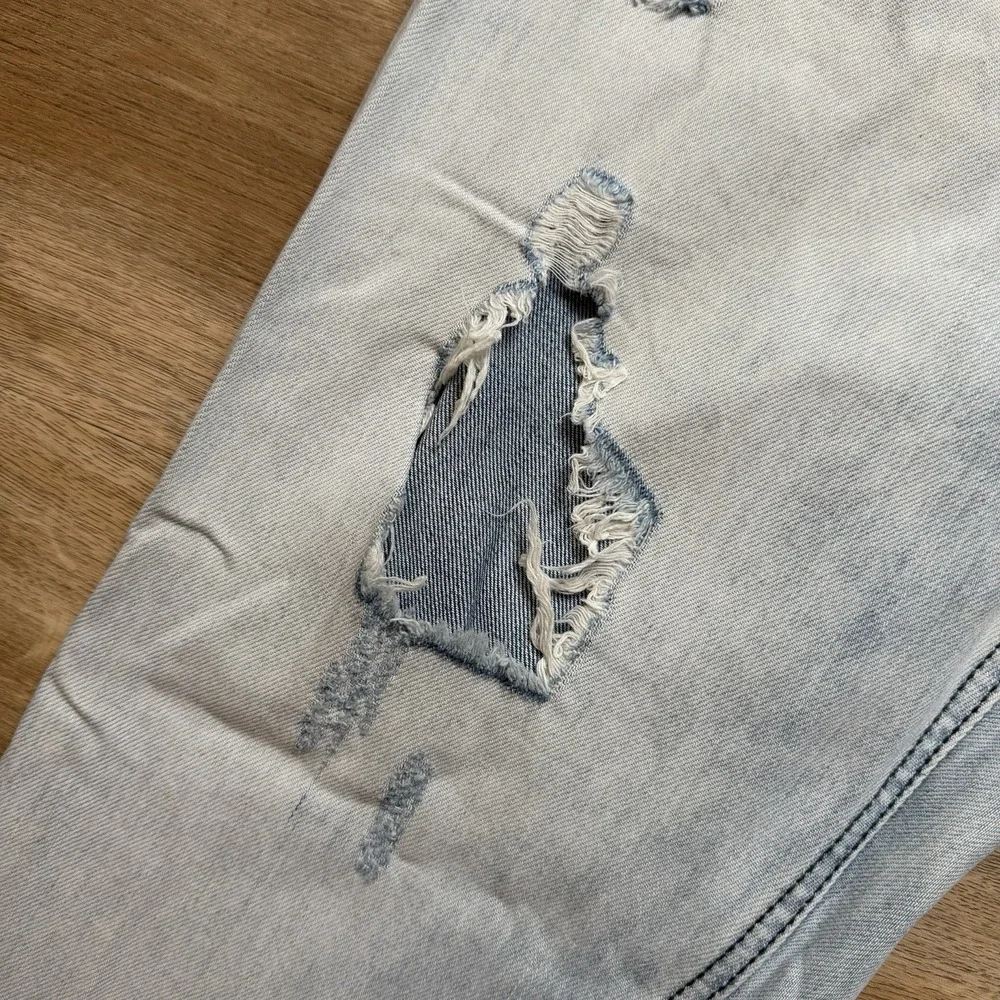 Diesel Belther Jeans Men‎ 38x34 Blue Slim Tapered Acid Wash Destroyed 3D Finish